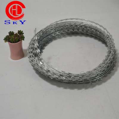 Concertina razor barbed wire length per roll hot-dip galvanized barbed wire price per roll