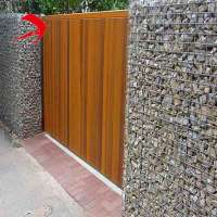 hot dip galvanized welded wire mesh stone gabion mesh garden yard fencing